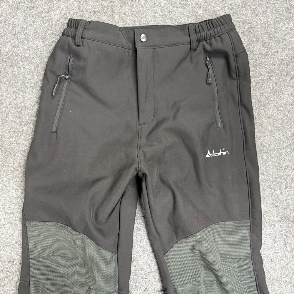 Clothin Mens Black Fleece Lined Outdoor Snow Pants Size S 30L Style‎ CP1209M